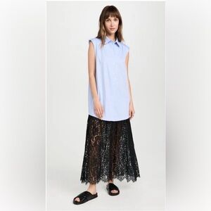 Sea New York Black Lace Maxi Skirt